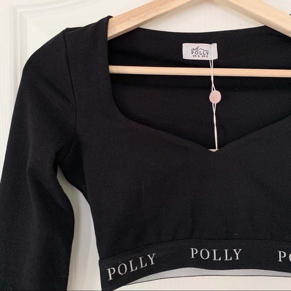 Oh Polly Long Story Short Long Sleeve Crop Top - Picture 6 of 11
